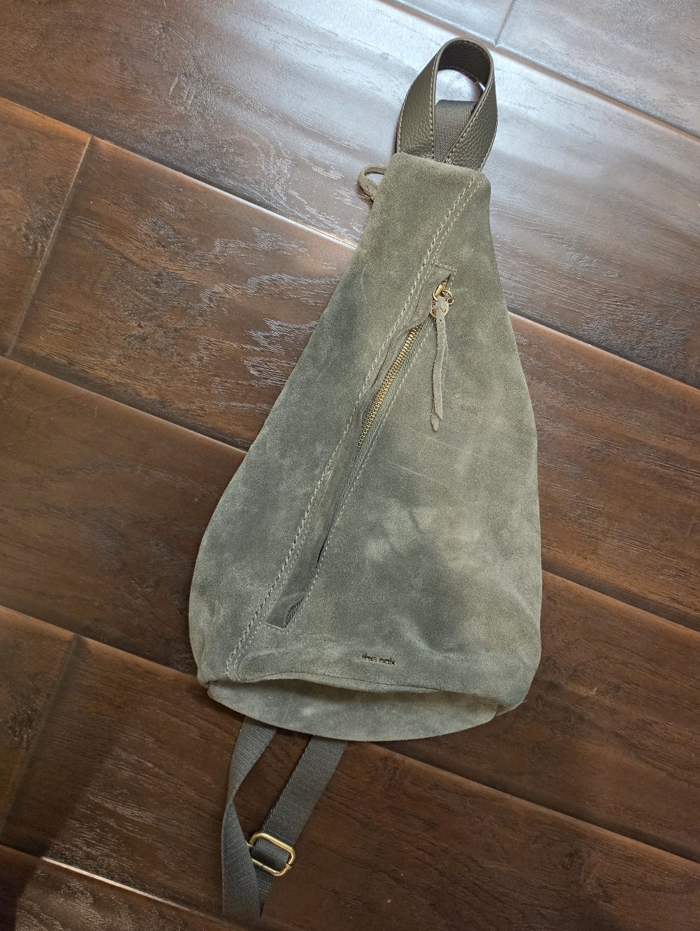 The SAK Geo Sling Suede Backpack